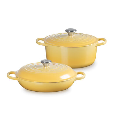 Round Dutch Oven and Braiser Set